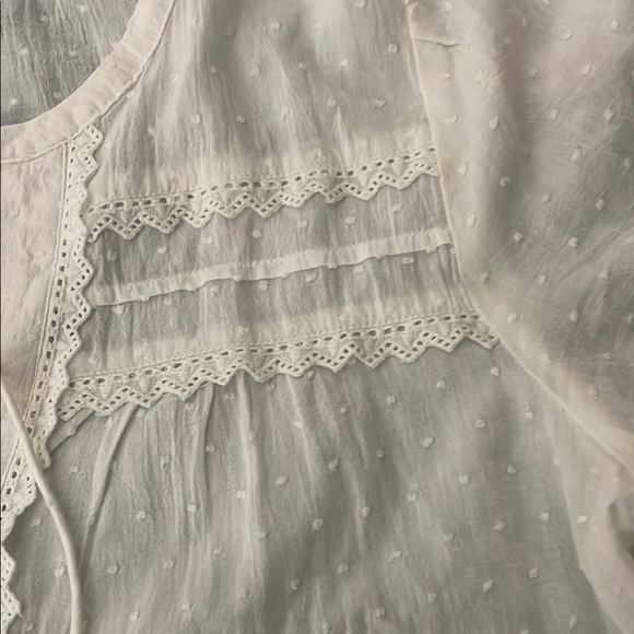 LOFT women’s White Short Sleeve Top - Picture 4 of 9